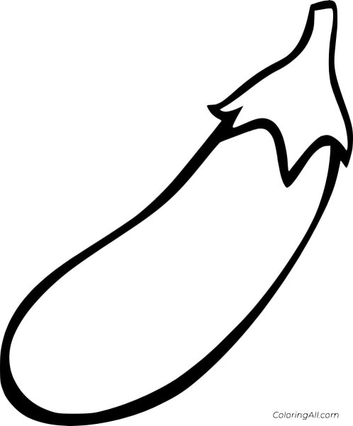 Баклажан раскраска для детей