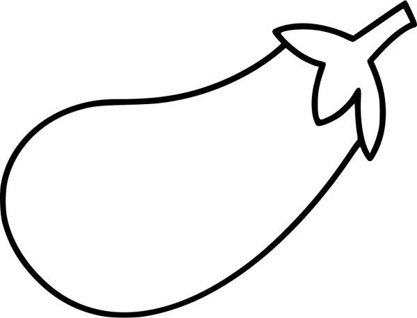 Баклажан трафарет