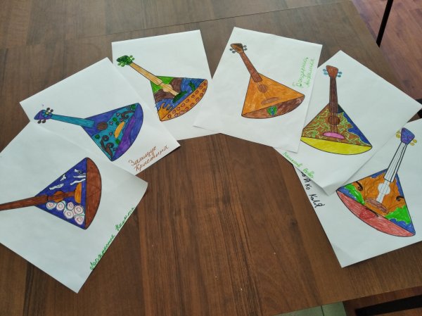 Аппликация балалайка в подготовительной группе