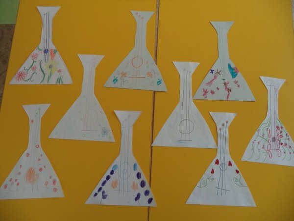 Аппликация балалайка в подготовительной группе