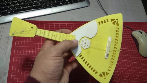 Макет балалайки