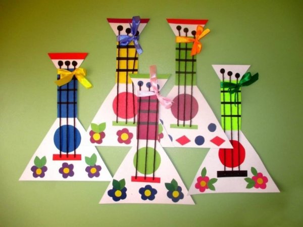 Поделка балалайка для детей