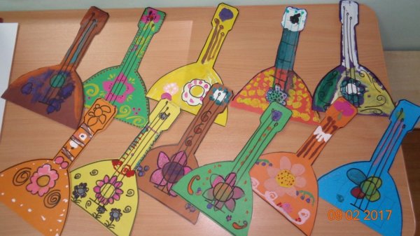 Аппликация на тему музыкальные инструменты