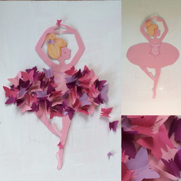 Поделка балерина из бумаги