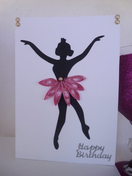 Балерина детская поделка