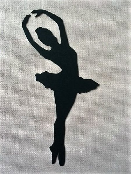 Балерина трафарет