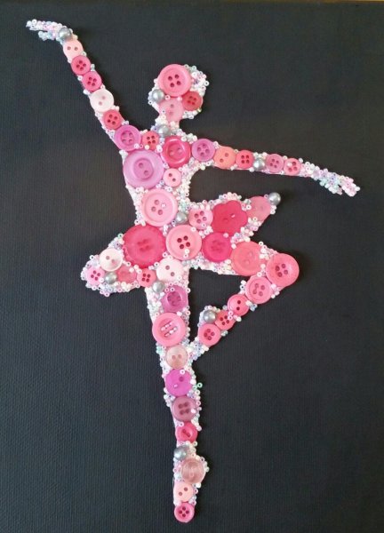 Аппликация балерина