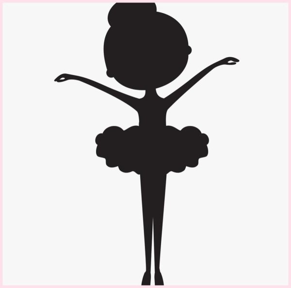 Балеринки трафареты