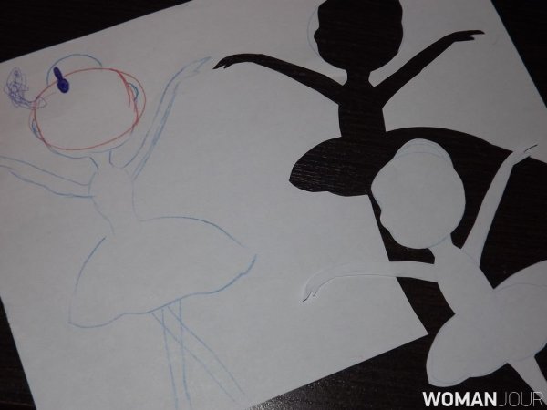 Аппликация балерина