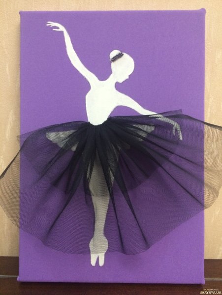 Балерина детская поделка