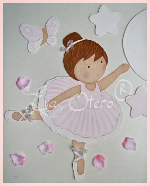 Аппликация балерина