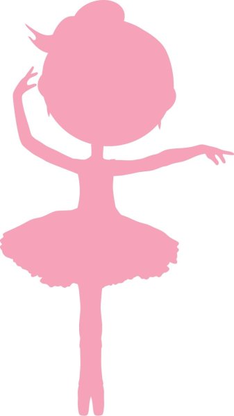 Силуэт балерины для вырезания