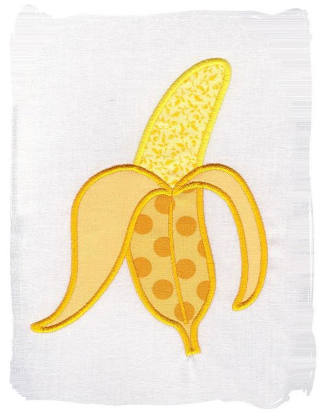 Аппликация банан для детей