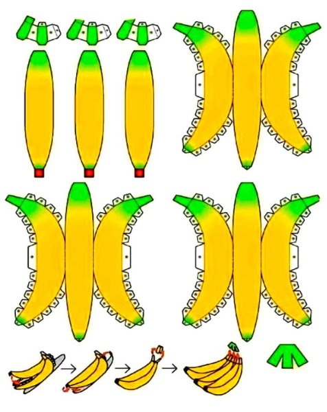 Аппликация банан