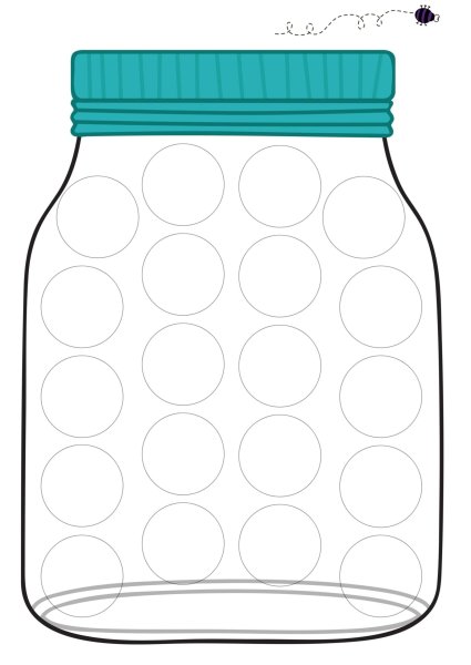 Трафарет банки для рисования