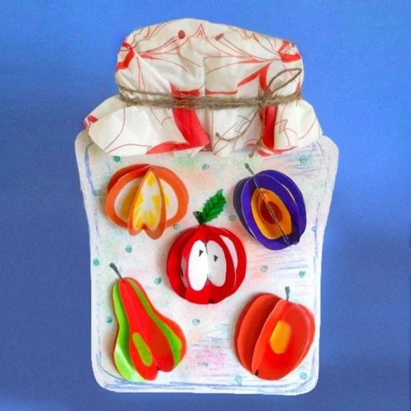 Поделка овощи в банке