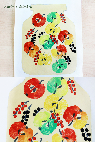 Аппликация банка с Компотом