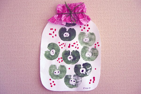 Поделка овощи в банке