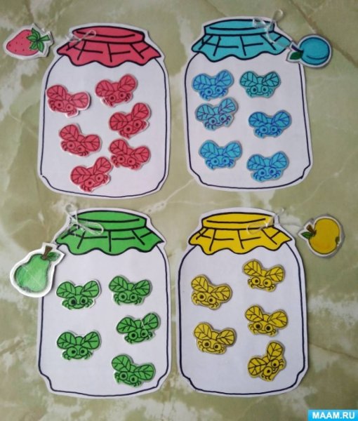 Аппликация баночка с вареньем