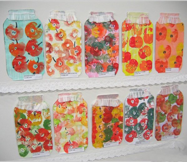 Штампики из овощей и фруктов