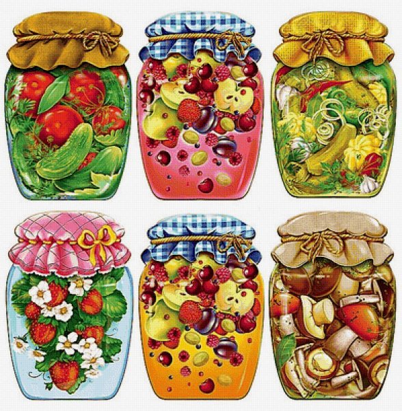 Цветные баночки для детей