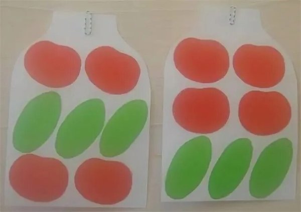 Аппликация овощи в банке старшая