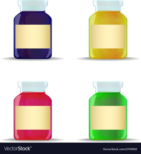 Банка для витамин рисование