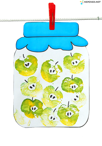 Аппликация банка с Компотом