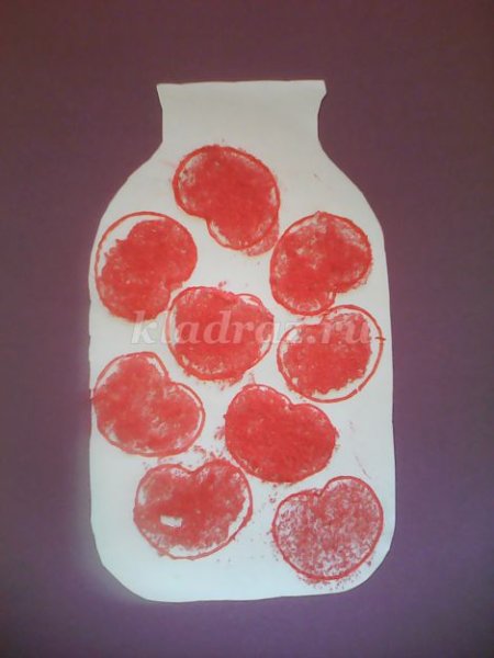 Аппликация банка с вареньем старшая группа