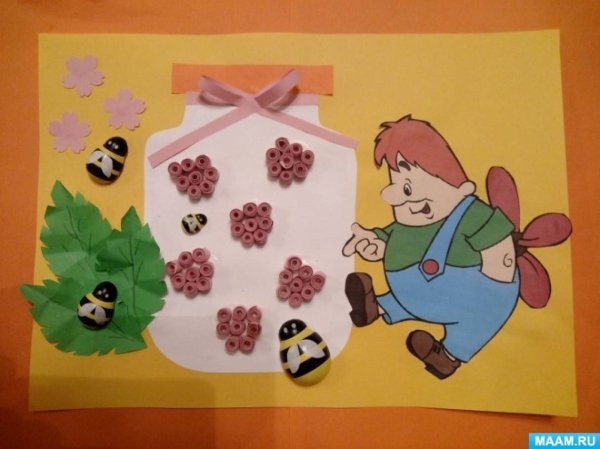 Варенье для Карлсона аппликация в старшей