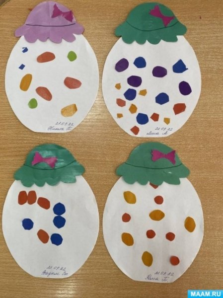 Аппликация банка варенья для Карлсона старшая группа