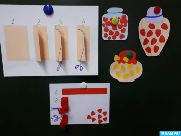 Аппликация банка варенья для Карлсона старшая группа