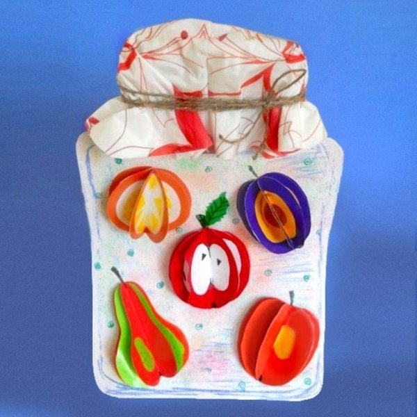 Банка для варенья аппликация для детей
