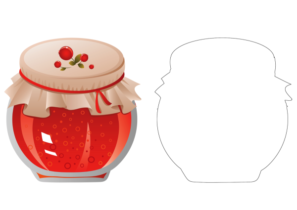 Банка для аппликации