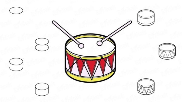 Барабан рисунок