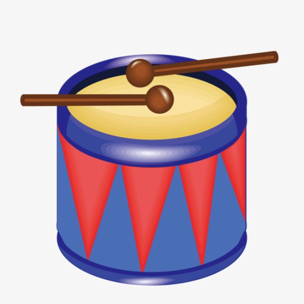 Ребенок с барабаном в детском саду