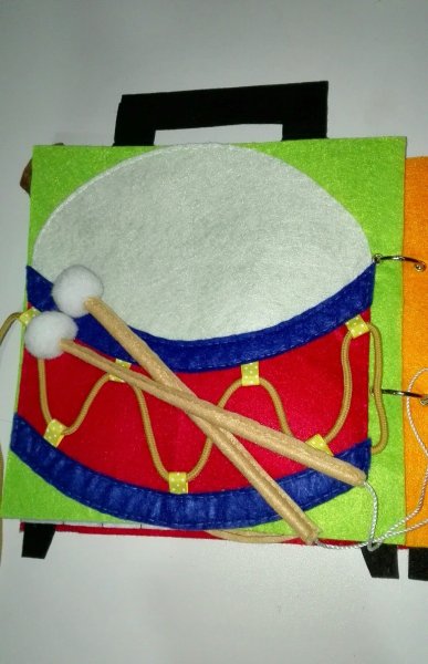 Барабан из фетра плоский