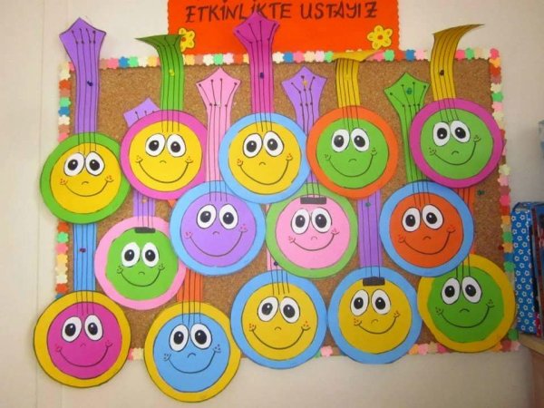 Аппликация на тему музыкальные инструменты