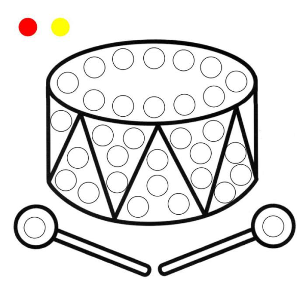 Пластилиновые заплатки барабан