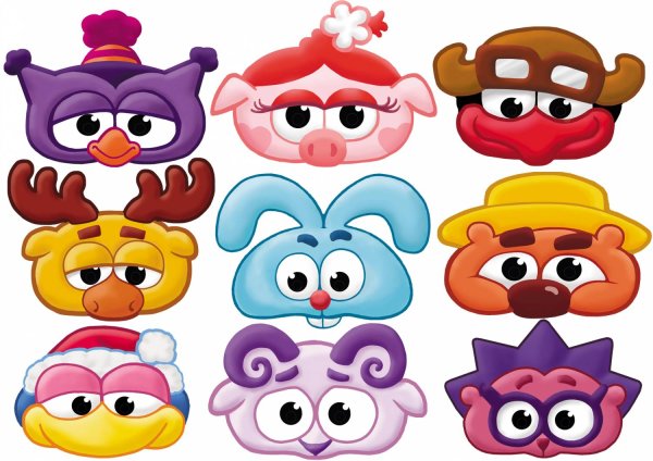 Смешарики Совунья в маске