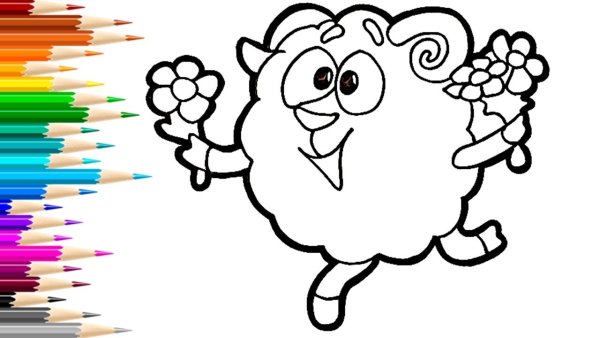 Бараш раскраска