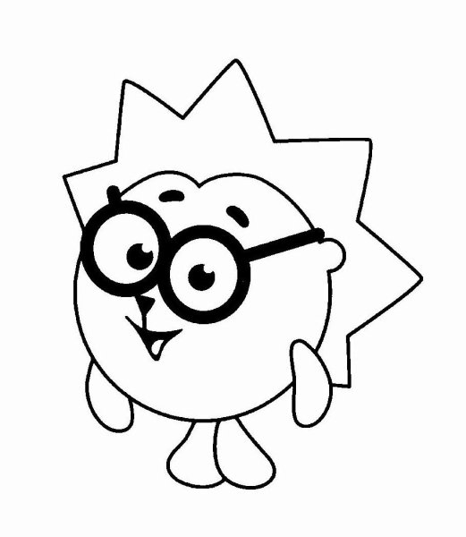 Смешарики раскраска для детей Крош