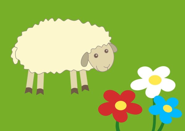 Аппликация барашек