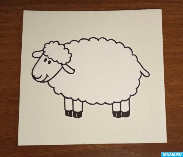 Аппликация барашек
