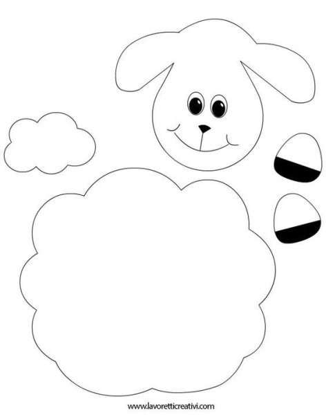 Аппликация барашек