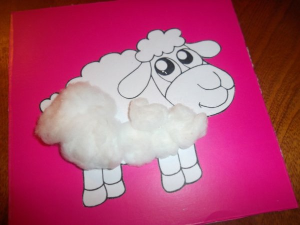 Аппликация барашек