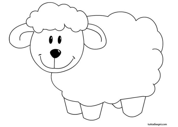 Барашек аппликация для детей