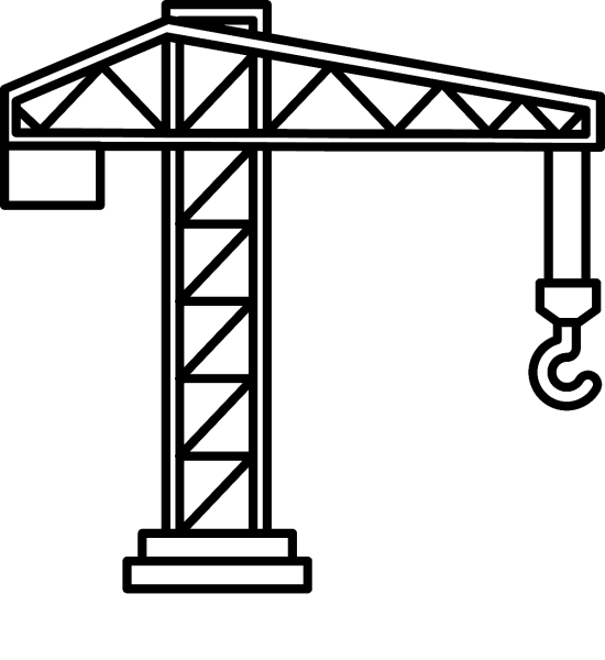Башенный кран раскраска