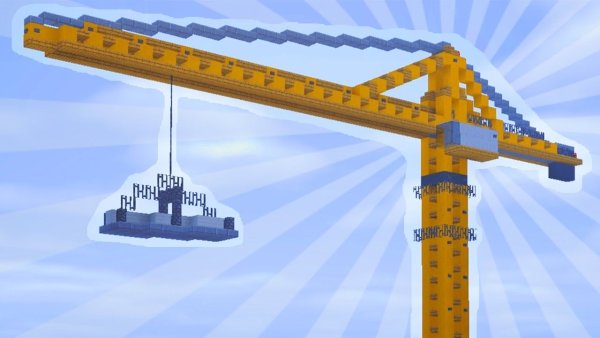 Подъемный кран в МАЙНКРАФТЕ