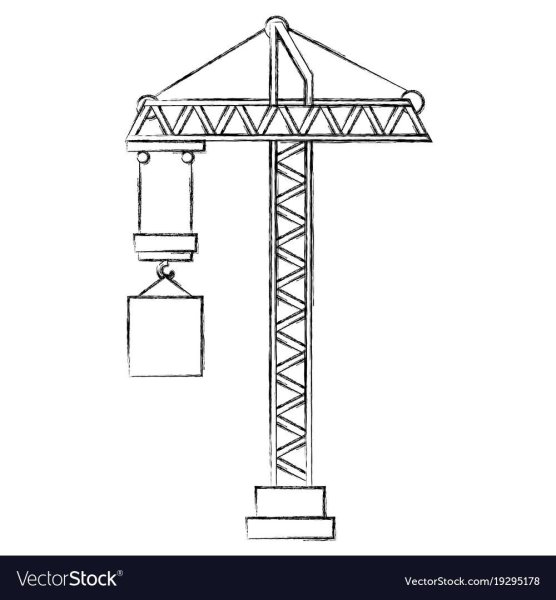 Кран рисунок